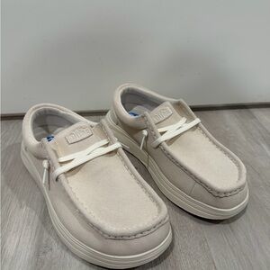 Hey Dude Light Beige Slip-On Shoes